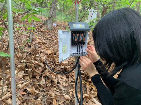  Oak2 site 온습도 데이터로거 설치